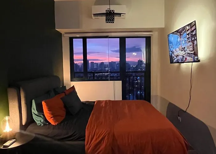 Air Residences Minimal Style Unit W Balcony - Near Trident Tower And Salcedo アパート *