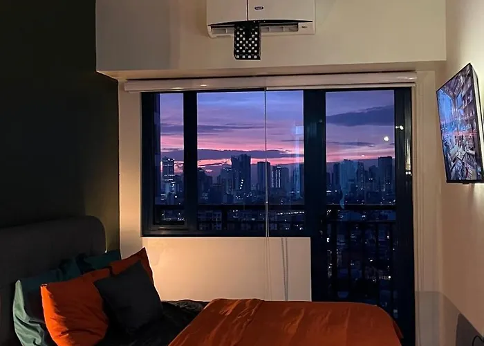 アパート Air Residences Minimal Style Unit W Balcony - Near Trident Tower And Salcedo *