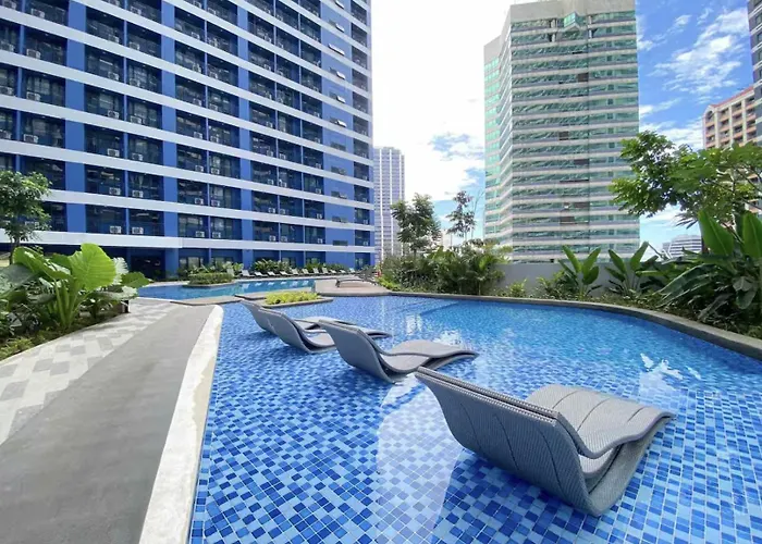 アパート Air Residences Minimal Style Unit W Balcony - Near Trident Tower And Salcedo マニラ市